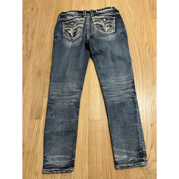 Rock Revival Jeans Womens 27 Cambria Skinny Distressed Easy Ankle Skinny - Picture 6 of 7